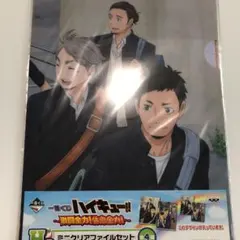 ハイキュー　ミニクリアファイル 烏野高校　音駒高校　HQ
