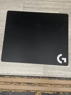 Logitech マウスパッド 黒 青 Gロゴ