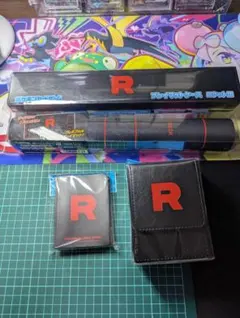 ロケット団　プレイマット　マットケース　デッキシールド