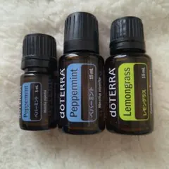 doTERRA ペパーミント×２ レモングラス エッセンシャルオイル　セット売り