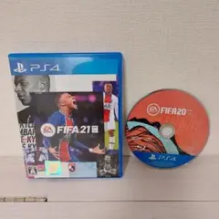 FIFA21　FIFA20（ケースなし）２枚セット　PS4