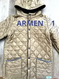ARMENキャメルキルティングジャケット