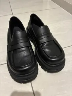 ブラック　ローファー　23.0cm