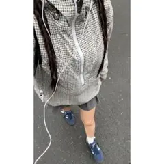 Columbia チェック ナイロン アノラックパーカー テック ドローコード