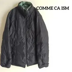 コムサイズム♡ダウンジャケット　リバーシブル　黒　ブラック　グリーン