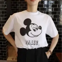 ともすけ様用 ミッキーマウス ダメージ加工 Tシャツ S size ROKU 6
