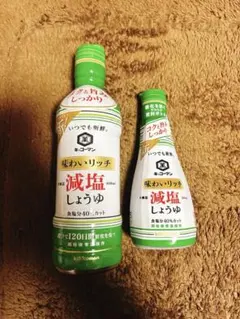 キッコーマン いつでも新鮮 味わいリッチ 減塩しょうゆ 450ml+200mlのサムネイル