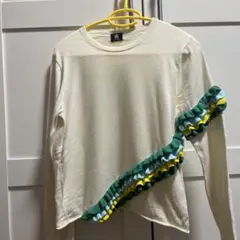 PAUL SMITH フリル装飾 薄手ニット長袖トップス