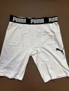 PUMA インナー スパッツ ホワイト　レッドのサムネイル