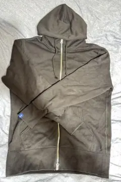 美品　LW290 吊り編みハイジップフーディ　L