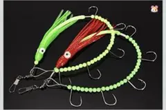 タコベイト　2本セット　夜行ビーズ付き　釣り用品　トローリングルアー　未使用