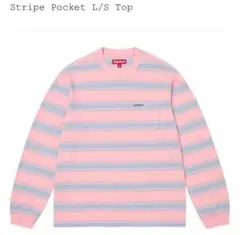 トップス supreme 25fw Stripe Pocket L/S Top pink supreme stripe pocket L/S top pink L | Mercari