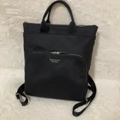 極美品 ケイトスペード サム ナイロン コンバーチブル リュック 3way