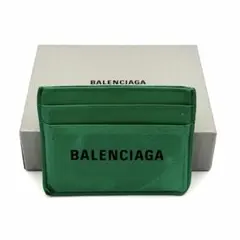 ✨美品✨BALENCIAGA バレンシアガ ロゴ カードケース グリーン