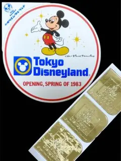 東京ディズニーランド　レトロ　ステッカー　オリエンタルランド　開園記念　貴重