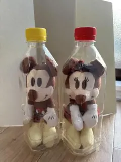 ミッキー ミニー ぬいぐるみ ボトル入りセット　午後の紅茶