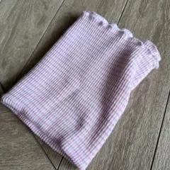 ピンクと白のストライプ腹巻