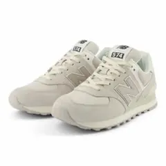 【完売品】　ニューバランス 574 オフホワイト×グレー 24cm スニーカー