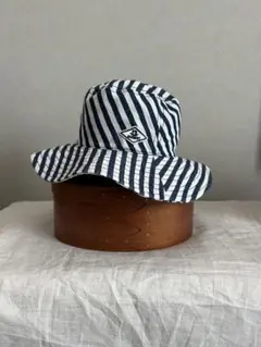 F.O.インターナショナル ストライプ バケットハット ネイビー ベビー帽子