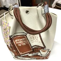 Ｄ.KEL LY.デイケリー、ニットバラコードバック 新品タグ付き