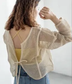 mystic ミスティック メッシュ2WAYカーディガン