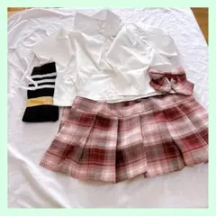 ☆セーラー服 可愛い ピンク 制服 コスプレ 上下セット JK ミニスカ