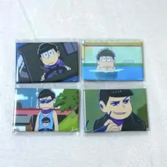 おそ松さん ラフォーレ原宿 百二十景 缶バッジ 一松 カラ松 4点セット