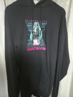 vaultroom Hatsune Miku パーカー ブラック vaultroom × 初音ミク – VAULTROOM
