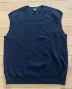 【未使用】ユニクロUNIQLO オーバーサイズクルーネックベスト S