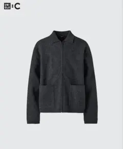 UNIQLO ダークグレー ジップアップジャケット