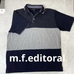 m.f.editorial ポロシャツ XL 切替デザイン ドット柄のサムネイル