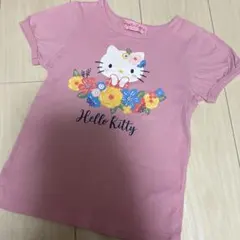 Hello Kitty フラワープリント Tシャツ 120