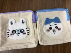 ちいかわ　ガチャ　ポーチ　ハチワレ　モモンガのサムネイル