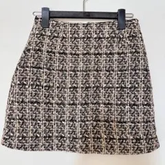 新品　ツイードミニスカート