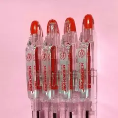 ジムノック 赤ボールペン・４本セットのサムネイル