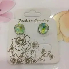 琉球ガラス ハンドメイドピアス NO.14