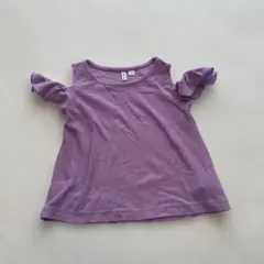 MARKETY フリル袖 紫色 タンクトップ