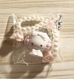 こぎみゅん　サンリオ　ホワイトフリル　シークレットストラップ