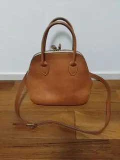 ポルコロッソ 定価4.6万円 レザー 口枠ショルダーバッグ 薄マチ - メルカリ