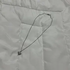 ハート型ペンダント ネックレス シルバー系（イミテーション）