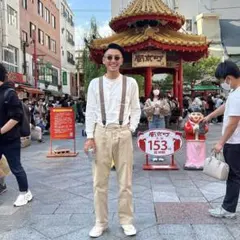 【美品】thirty30 みおくん着用　サスペンダー　アメカジ