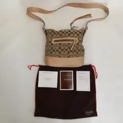 ★値下げ★ COACH ロゴ柄ショルダーバッグ 保存袋付き