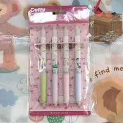 ダッフィー ウィッシングウィングス　フリクションボールペン 4本セット