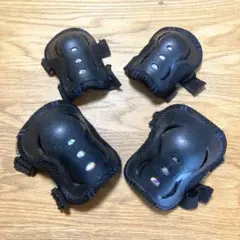 子ども用 膝当て 肘当て セット 黒