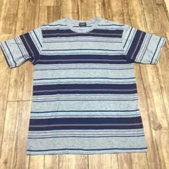 オールドユニクロ　紺タグ マルチボーダー Tシャツ Mサイズ