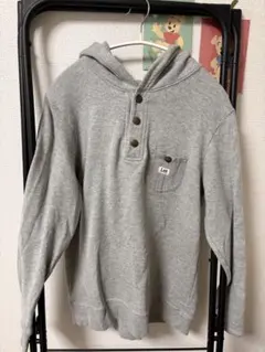 Lee フード付きグレー トレーナー