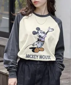 新品未使用★ミッキーマウスオールドグラフィックプリントTシャツM ユニセックス