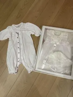 日本製　セレモニードレス　セレク　3点セット　新生児　退院着　お宮参り