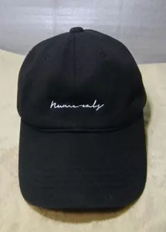 numerals キャップ ブラック 刺繍ロゴ