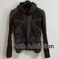 希少 14th addiction フォーティーンス ダブルライダースジャケット